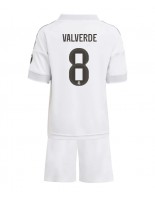 Real Madrid Federico Valverde #8 Kotipaita Lasten 2025-26 Lyhythihainen (+ shortsit)